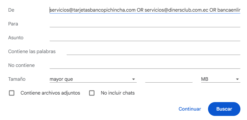 Creación de Filtro Múltiple
